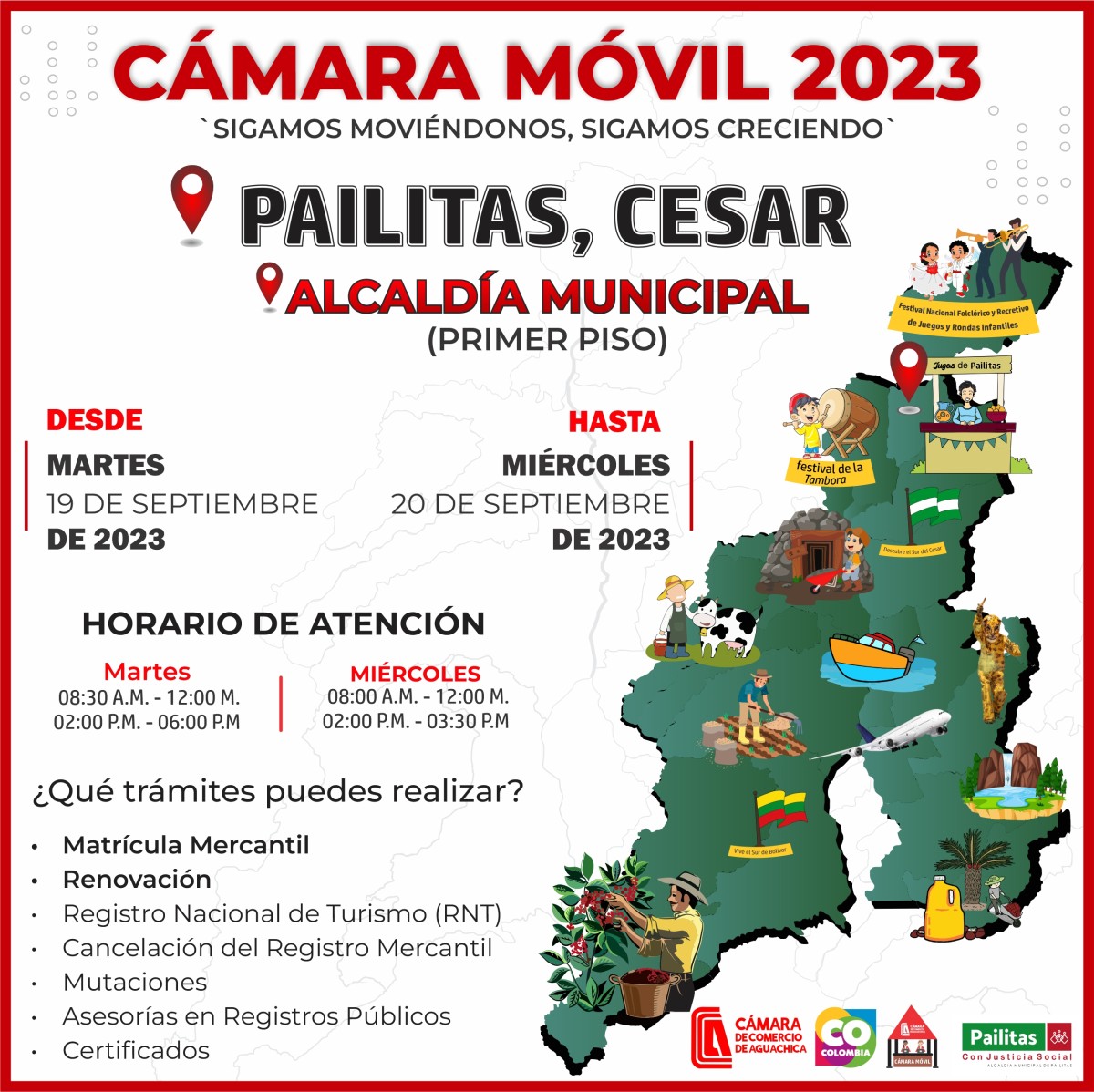 CÁMARA MÓVIL 2023 MAPA DE LA JURISDICCIÓN COLOR VERDE